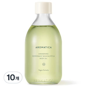 아로마티카 어웨이크닝 바디오일 페퍼민트 앤 유칼립투스, 100ml, 10개