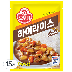 오뚜기 하이라이스 소스, 100g, 15개