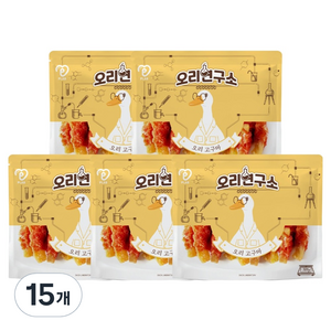 피랩 강아지 오리연구소 오리 슬라이스, 오리고기, 300g, 15개