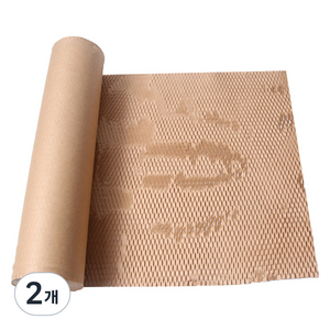 세븐집 크라프트 벌집형 종이완충재 30cm x 50m, 브라운, 2개
