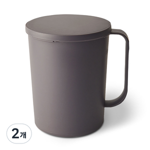 비움스 음식물쓰레기통 2L, 다크그레이, 2개