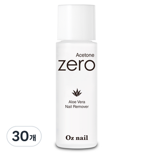오즈네일 아세톤 제로 알로에베라 네일 리무버, 100ml, 30개
