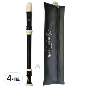 HDC영창 알토 바로크식 리코더 YARB-150 + 가방, 혼합 색상, 4세트