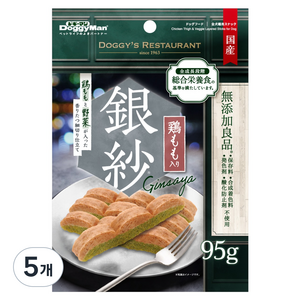도기맨 강아지 은사야 간식 스틱, 95g, 5개, 혼합맛(치킨/베지)