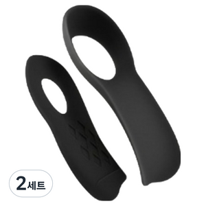 살림특 발바닥 실리콘 아치패드 좌우세트 블랙, 2세트