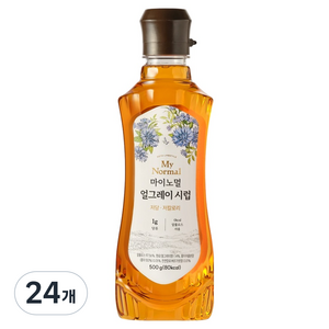 마이노멀 저당 저칼로리 얼그레이 시럽, 24개, 500g