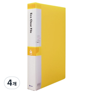 영오 클리어파일 60p, 노랑, 4개