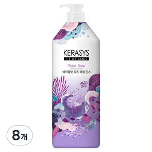 케라시스 퍼퓸 린스 바이올렛 로즈, 1L, 8개