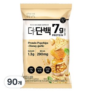 더단백 빙그레 건강tft 팝칩 허니갈릭맛, 90개, 44g