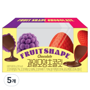 과일모양 초콜릿, 5개, 56g