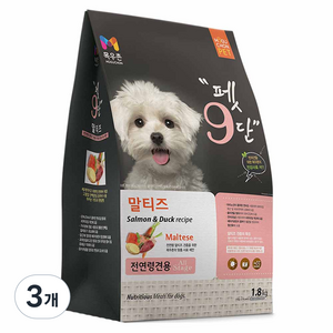 목우촌펫 강아지 9단 기능성 사료, 말티즈, 1.8kg, 3개