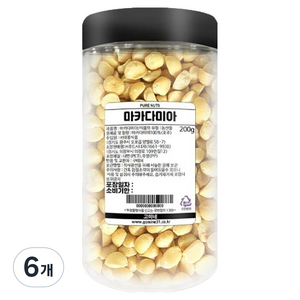 고미네 마카다미아 통, 200g, 6개