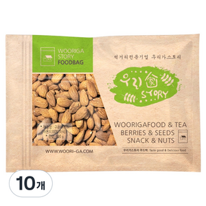 우리가스토리 구운아몬드, 800g, 10개