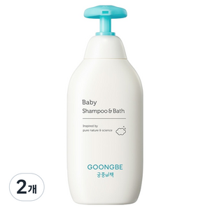궁중비책 베이비 샴푸 앤 바스 올인원 클렌저, 350ml, 2개