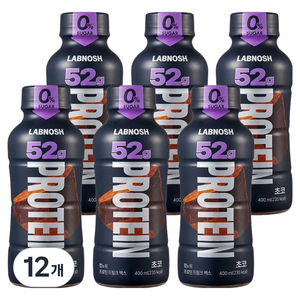 랩노쉬 프로틴 드링크 맥스 초코, 12개, 400ml