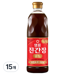 샘표 진간장 골드, 860ml, 15개