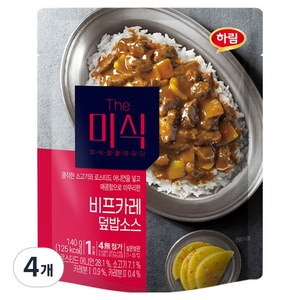 더미식 비프카레 덮밥소스, 140g, 4개