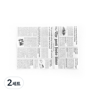 생지굿즈 베이킹 코팅유산지 흑백신문 WP07, 500개, 2세트