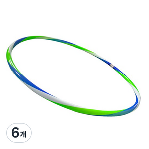 나리아 교재용 어린이 훌라후프 삼색, 270g, 흰파연, 6개