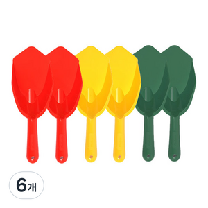 플라팜 모종삽 그린 2p + 레드 2p + 옐로우 2p, 6개