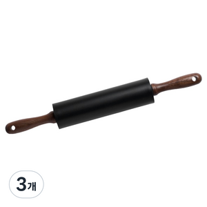 트루쿡 월넛 실리콘 조리도구 롤링핀, 3개