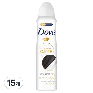 도브 인비저블 드라이향 데오드란트 스프레이, 15개, 150ml