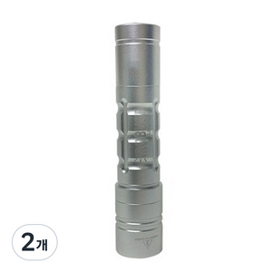 로버스트 MINI 손전등 L2-U3, 실버/L2-U3 MINI 본체(배터리미포함), 2개