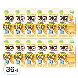 태양생활건강 뽀로로 키디밀 성장 밸런스 음료, 135ml, 36개