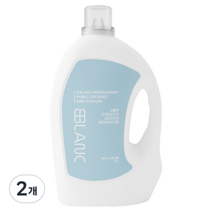 비블랑 유아 섬유유연제 베이비파우더향 대용량, 3.1L, 2개