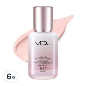 브이디엘 루미레이어 로지 퍼펙트 프라이머 30ml, 6개