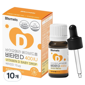 바이오메라 베이비드롭 비타민D 400IU, 6ml, 10개