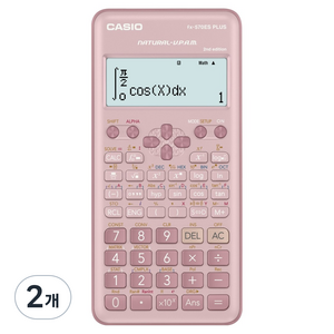 카시오 공학용 계산기 핑크, 2개, FX-570ES PLUS-2-PK