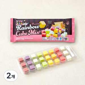 단미푸드 레인보우큐브 MIX, 2개, 90g