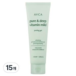 아브카 퓨어 앤 딥 비타민 저자극 필링 젤, 120ml, 15개