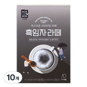 녹차원 흑임자 라떼 분말스틱, 18g, 10개입, 10개