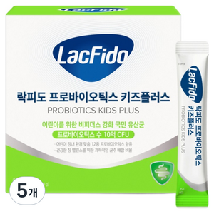 락피도 프로바이오틱스 키즈 플러스 60p, 120g, 5개