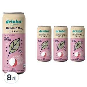 드린호 제로 스파클링티 로즈리치, 8개, 320ml