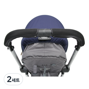 와우베이비 리안 유모차 손잡이커버 세트, 블랙, 2세트