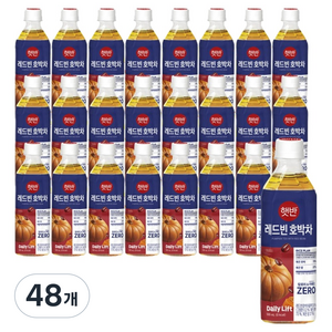햇반 매일 마시는 제로칼로리 제로카페인 레드빈 호박차, 48개, 500ml
