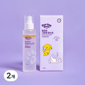 포포몽 강아지 고양이 공용 컴포트 그루밍 미스트, 2개, 150ml