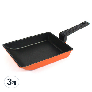 키친아트 다이아몬드 계란말이팬 소, 3개, 18cm