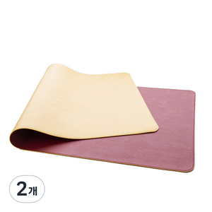핫데이썸 가죽 책상 마우스패드 120 x 60 cm, 레드옐로우, 2개