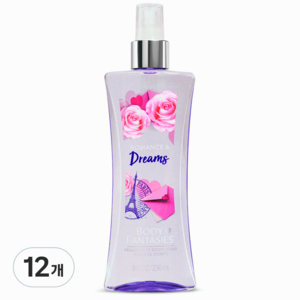 바디판타지 프래그런스 바디 스프레이 로맨스 앤 드림스, 236ml, 12개