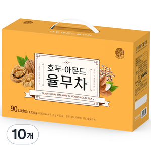 우리차 송원식품 호두 아몬드 율무차 90p, 18g, 90개입, 10개