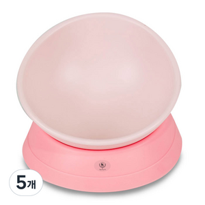 딩동펫 반려견 각도조절 식기, 핑크, 5개