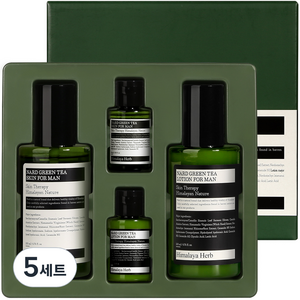 나드 그린티 스킨 200ml + 30ml + 로션 200ml + 30ml 포맨 세트, 5세트