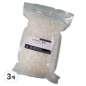 비즈왁스 밀랍 250g, 화이트, 3개