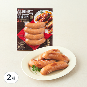 롯데햄 에센뽀득 더블리치 소시지, 280g, 2개