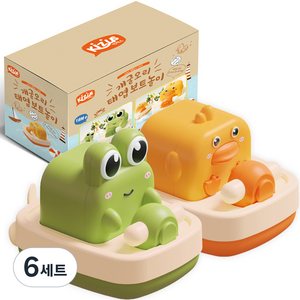 키저스 프로키와 오키 태엽 보트 목욕놀이 2종 세트, 혼합색상, 6세트