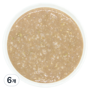 짱죽 실온 이유식 중기 죽1 8개월부터, 160g, 6개, 혼합맛(한우/병아리콩)